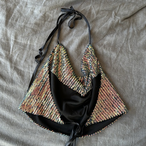 Backless sequin top - Picture 2 of 5